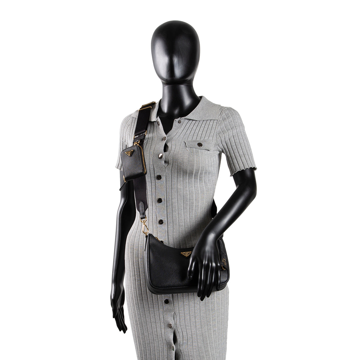 PRADA Re-Edition 2005 Saffiano Leather Shoulder Bag