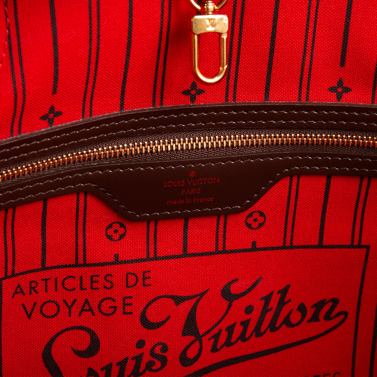 LOUIS VUITTON  Damier Ebene Neverfull MM
