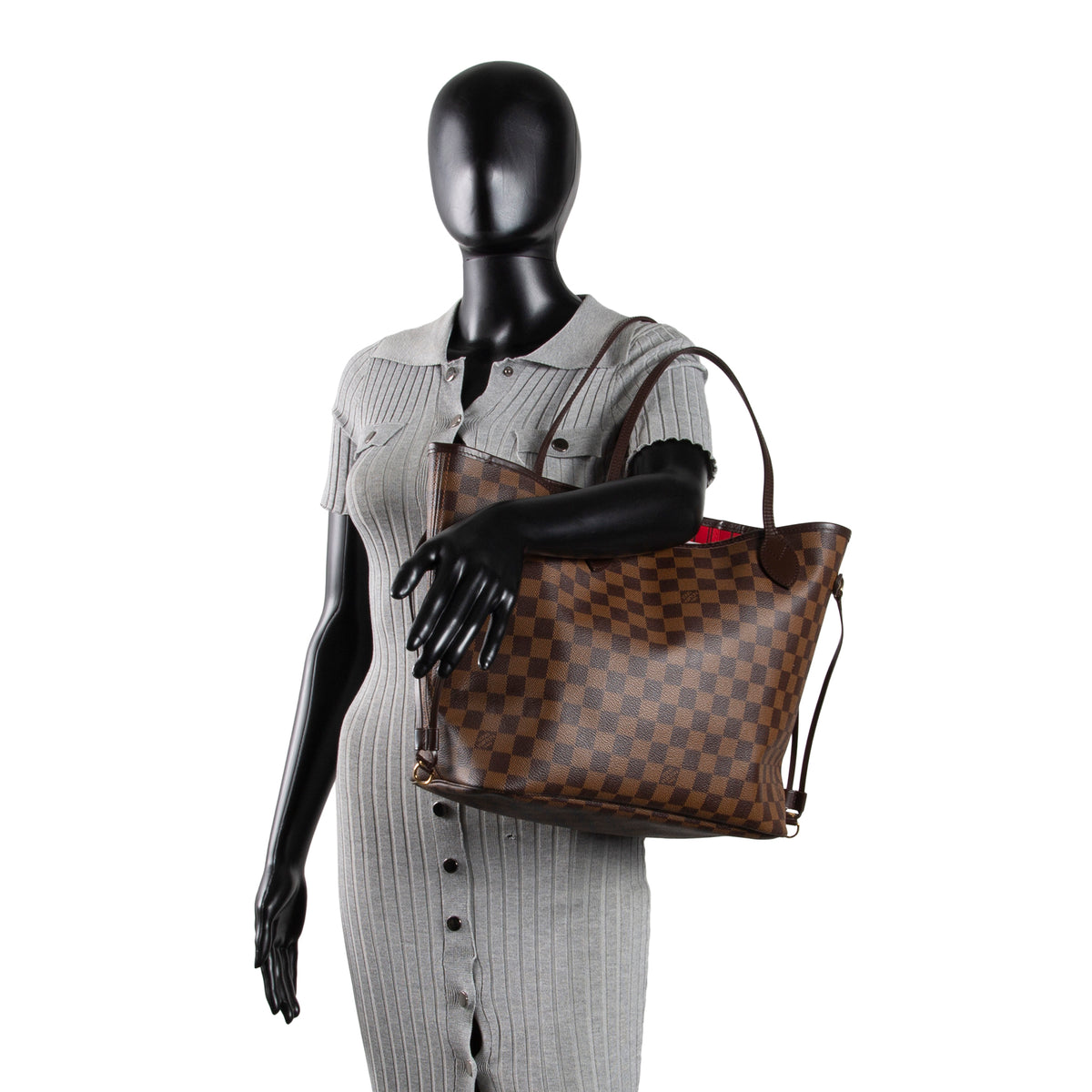 LOUIS VUITTON  Damier Ebene Neverfull MM