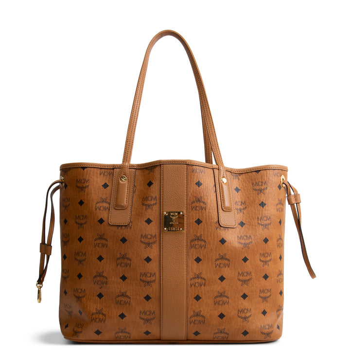 MCM Visetos Liz Tote - Cognac