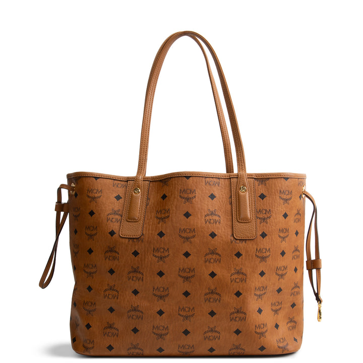 MCM Visetos Liz Tote - Cognac