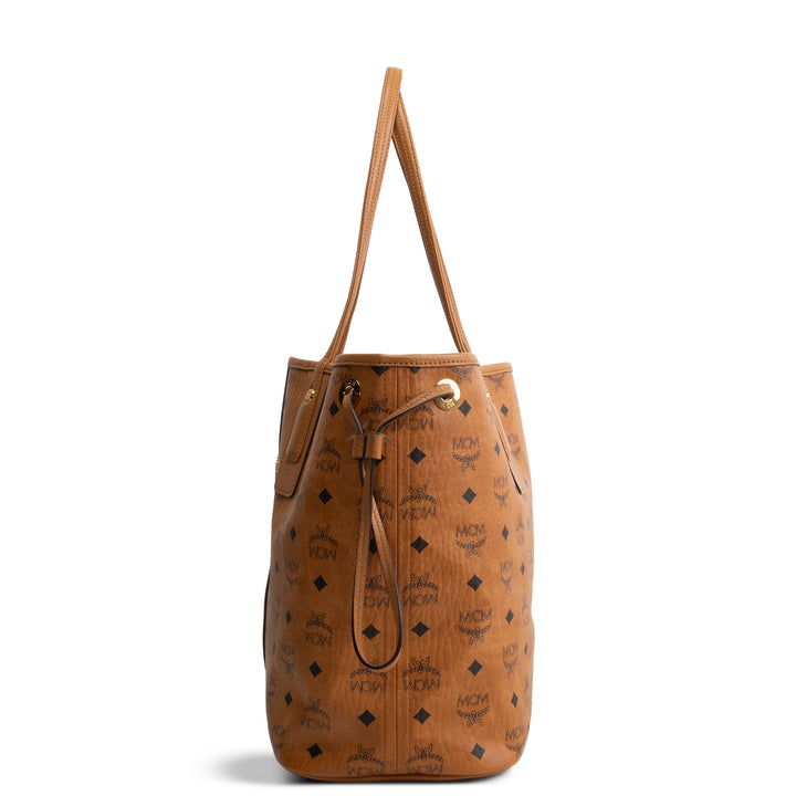 MCM Visetos Liz Tote - Cognac