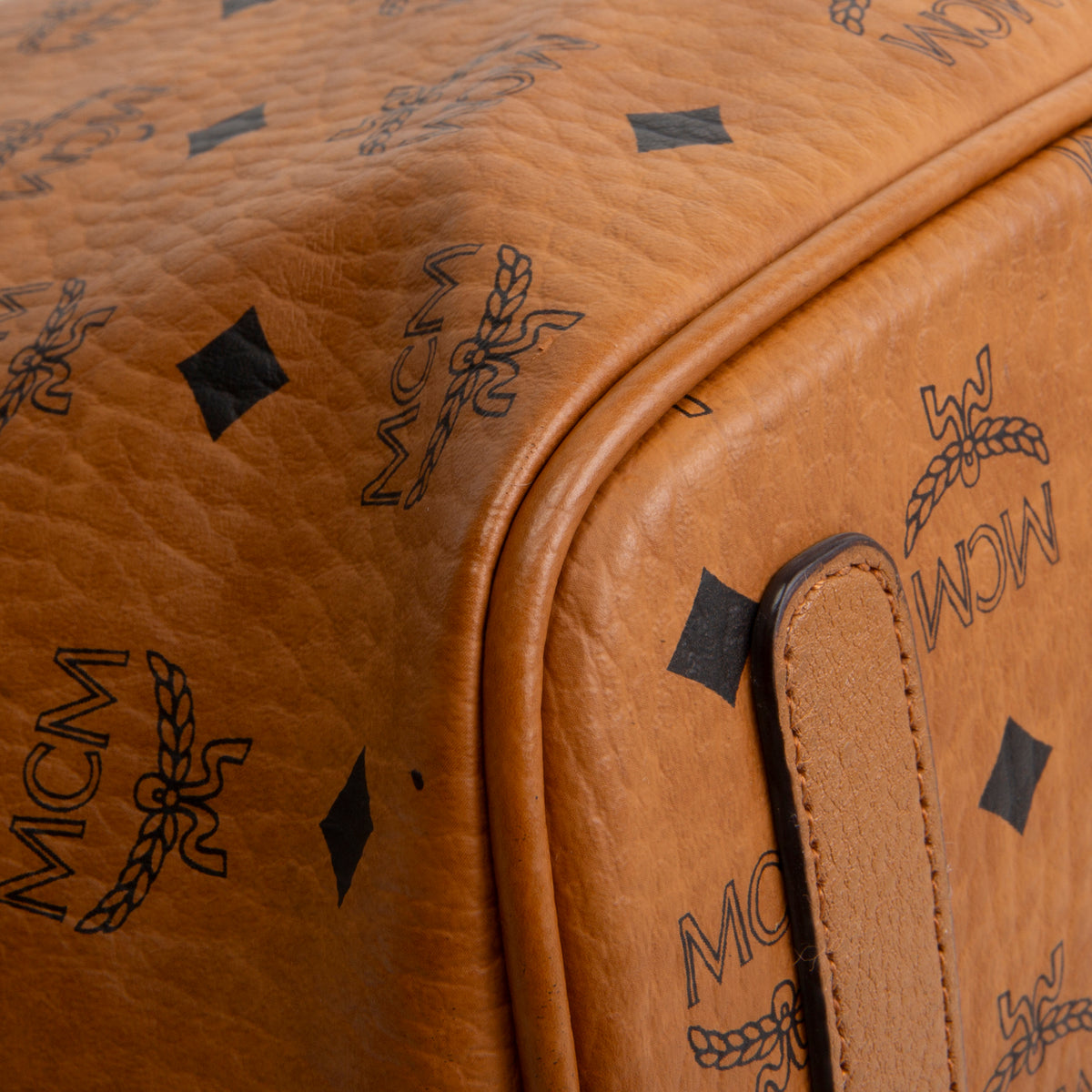 MCM Visetos Liz Tote - Cognac