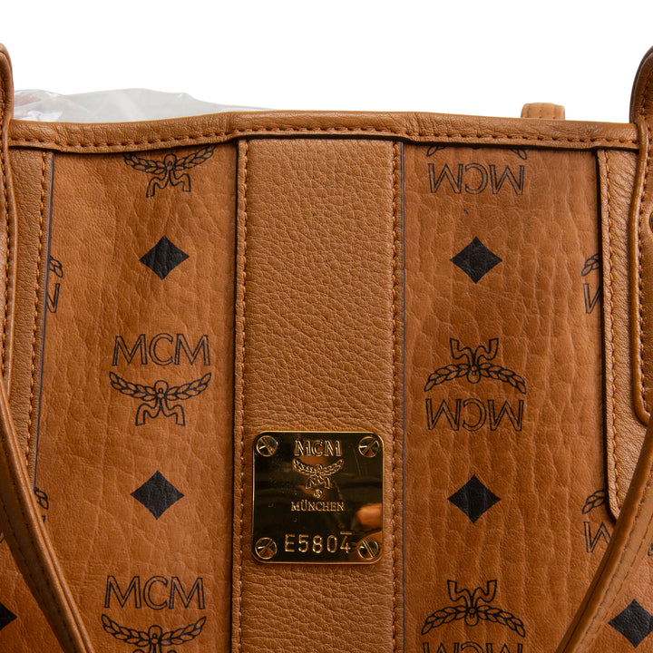 MCM Visetos Liz Tote - Cognac