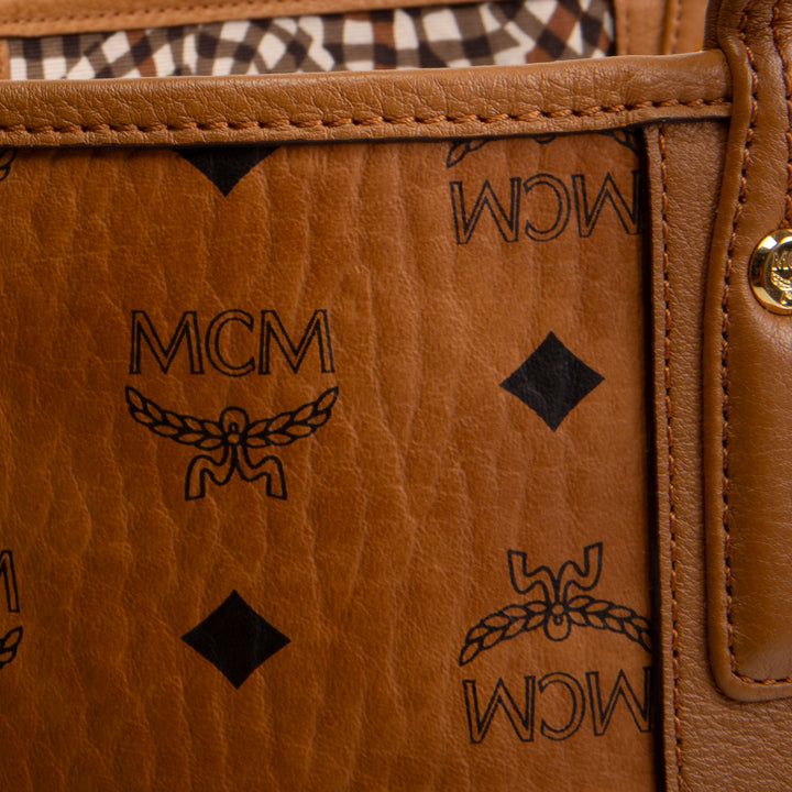 MCM Visetos Liz Tote - Cognac