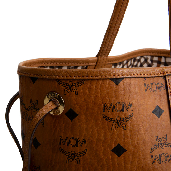 MCM Visetos Liz Tote - Cognac