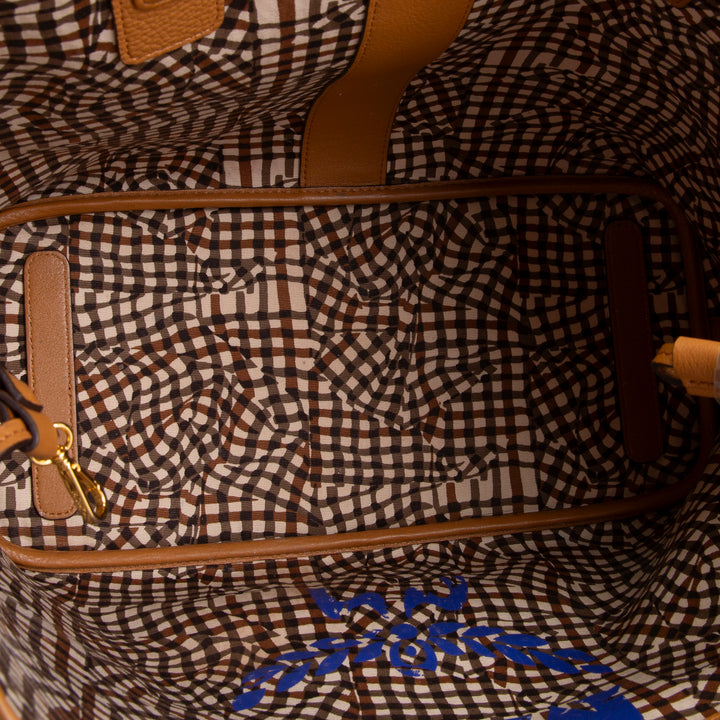 MCM Visetos Liz Tote - Cognac