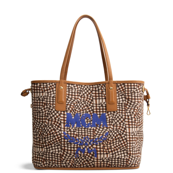 MCM Visetos Liz Tote - Cognac
