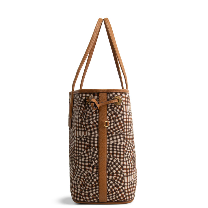 MCM Visetos Liz Tote - Cognac
