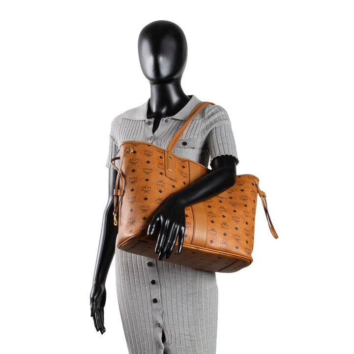 MCM Visetos Liz Tote - Cognac