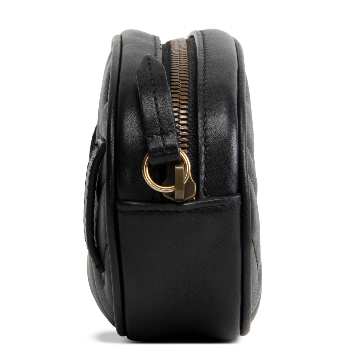 GUCCI Leather Marmont Belt Bag - Black