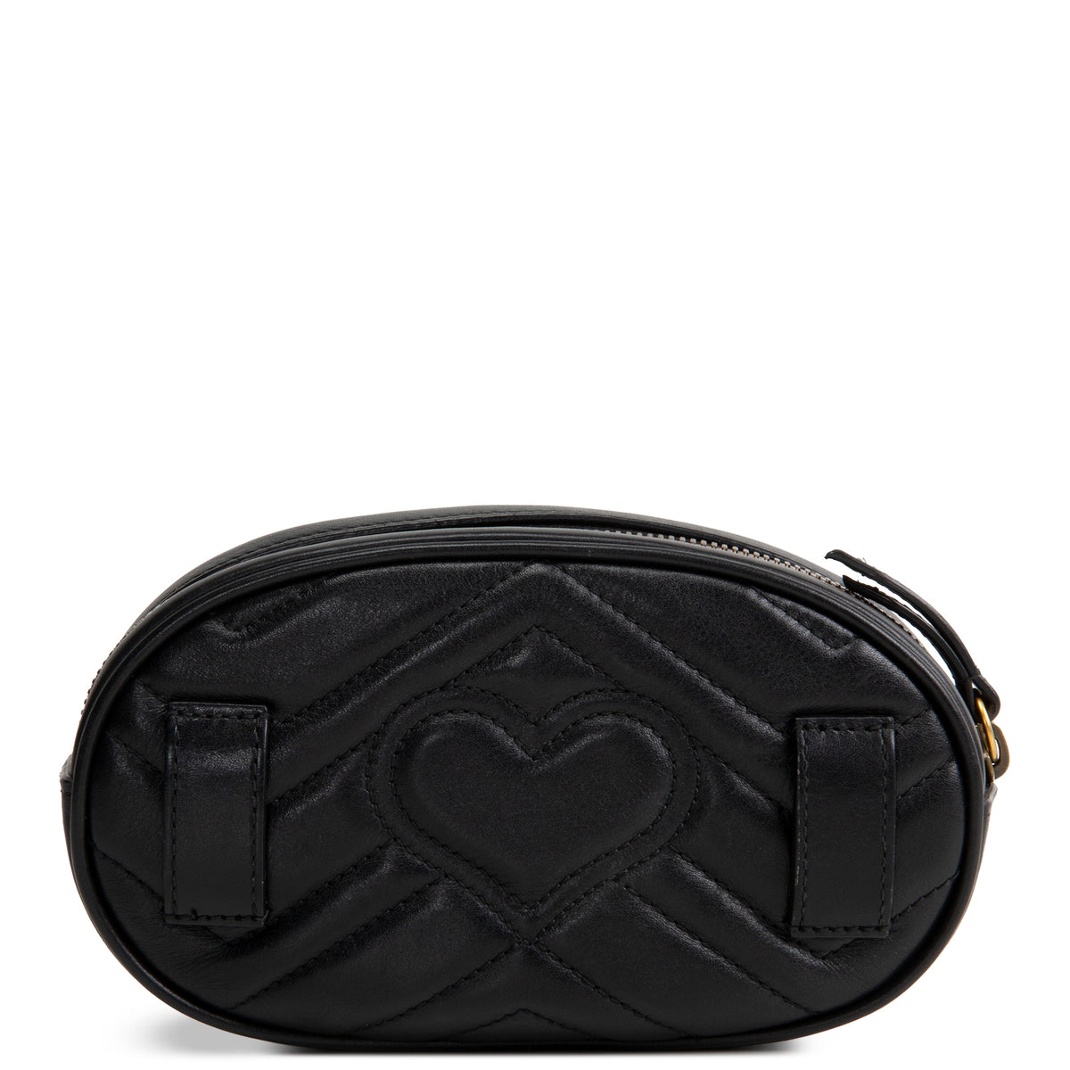 GUCCI Leather Marmont Belt Bag - Black