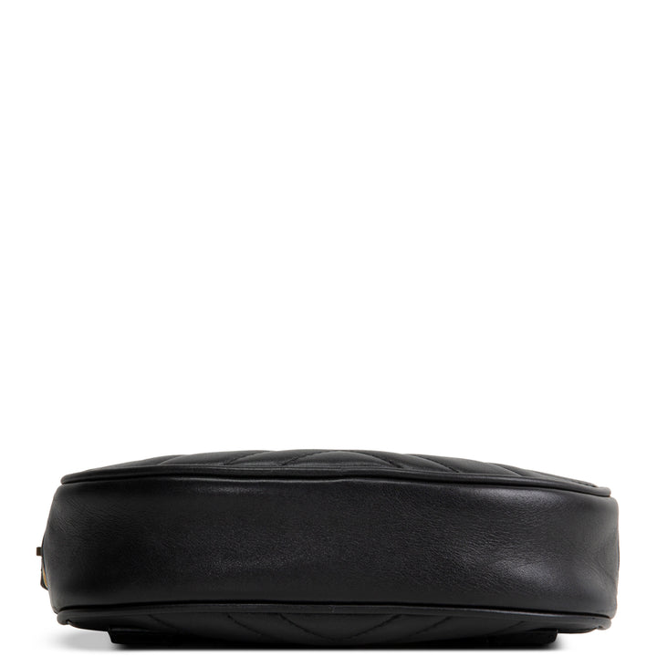 GUCCI Leather Marmont Belt Bag - Black