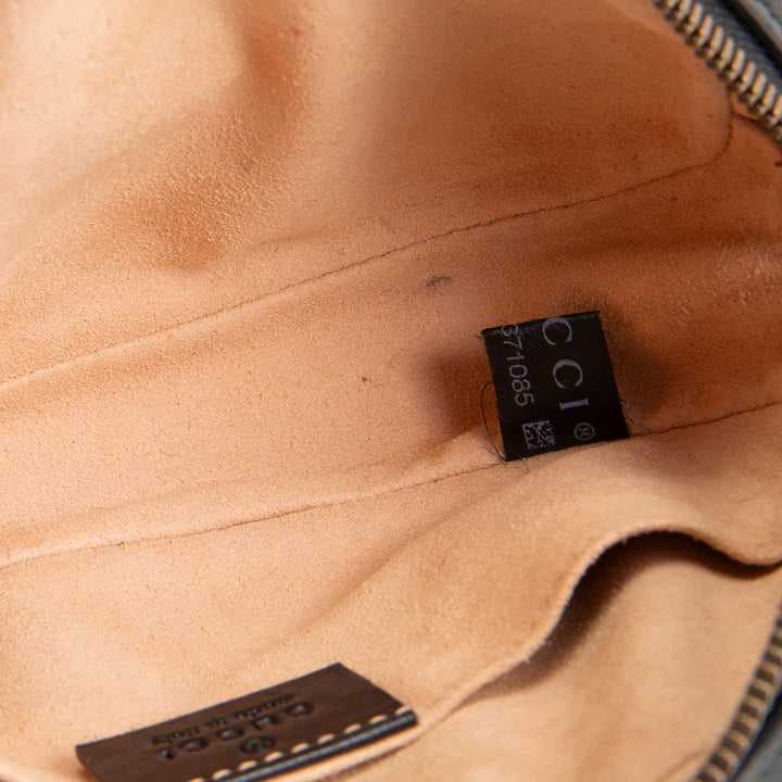 GUCCI Leather Marmont Belt Bag - Black