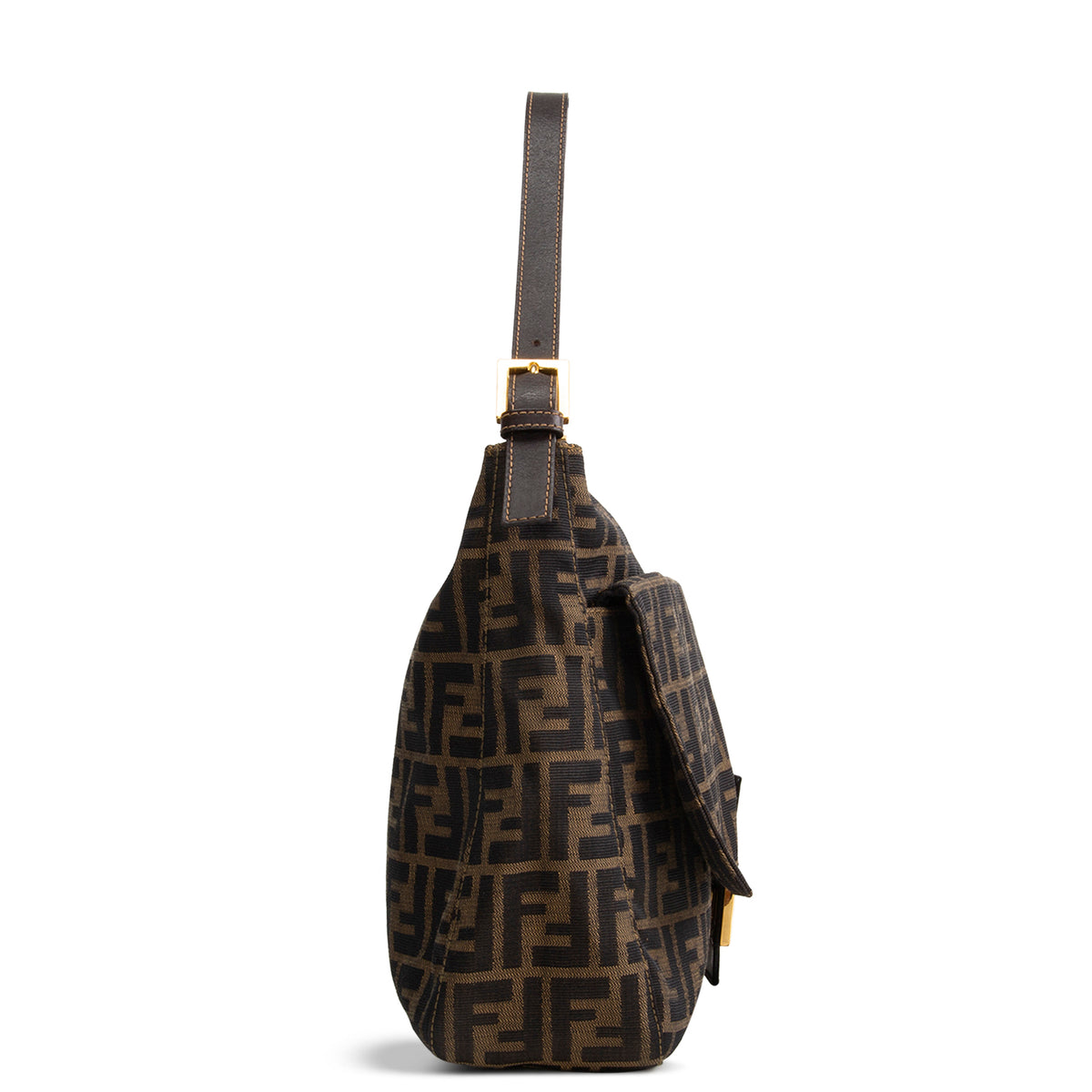 FENDI Zucca Mama Forever Zip Hobo - Tobacco
