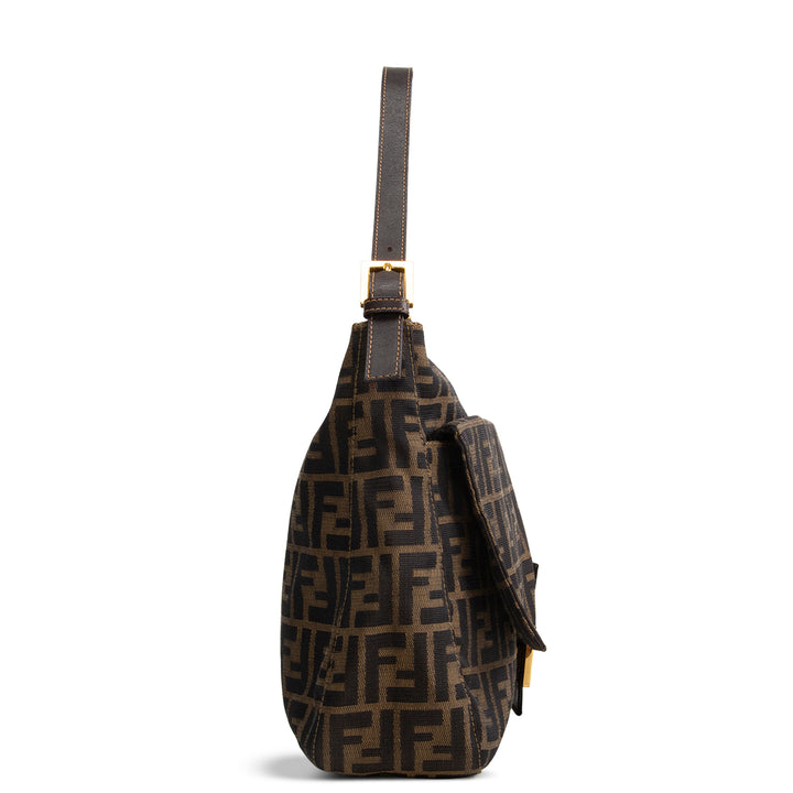 FENDI Zucca Mama Forever Zip Hobo - Tobacco