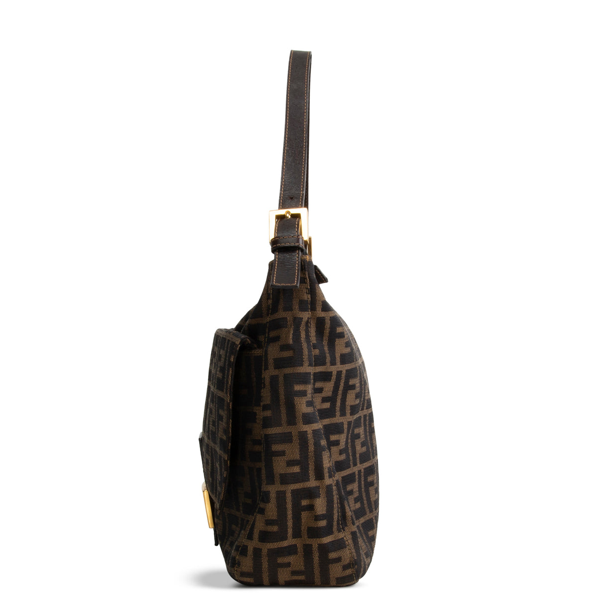 FENDI Zucca Mama Forever Zip Hobo - Tobacco