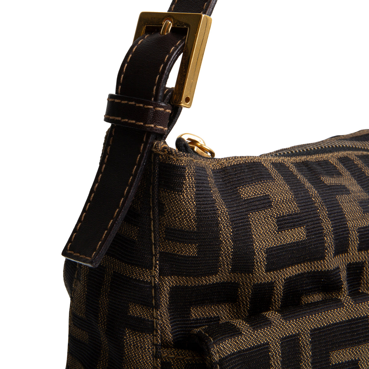 FENDI Zucca Mama Forever Zip Hobo - Tobacco
