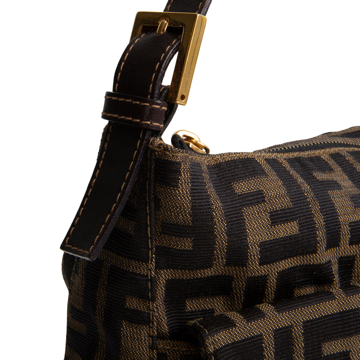 FENDI Zucca Mama Forever Zip Hobo - Tobacco