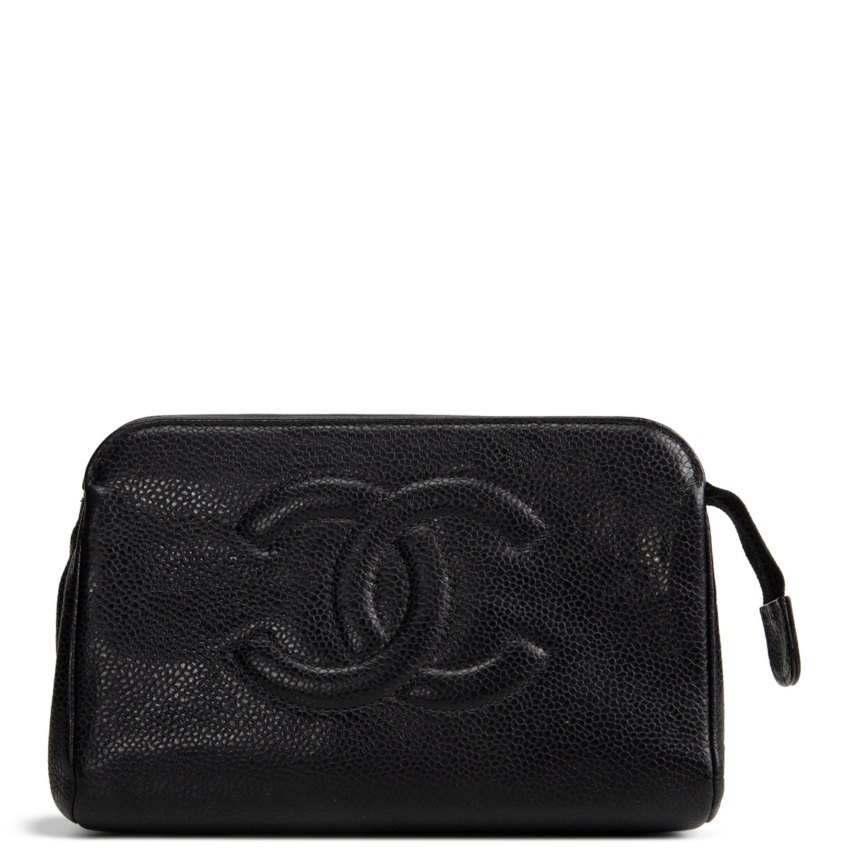 CHANEL Vintage Caviar Timeless CC Cosmetic Pouch
