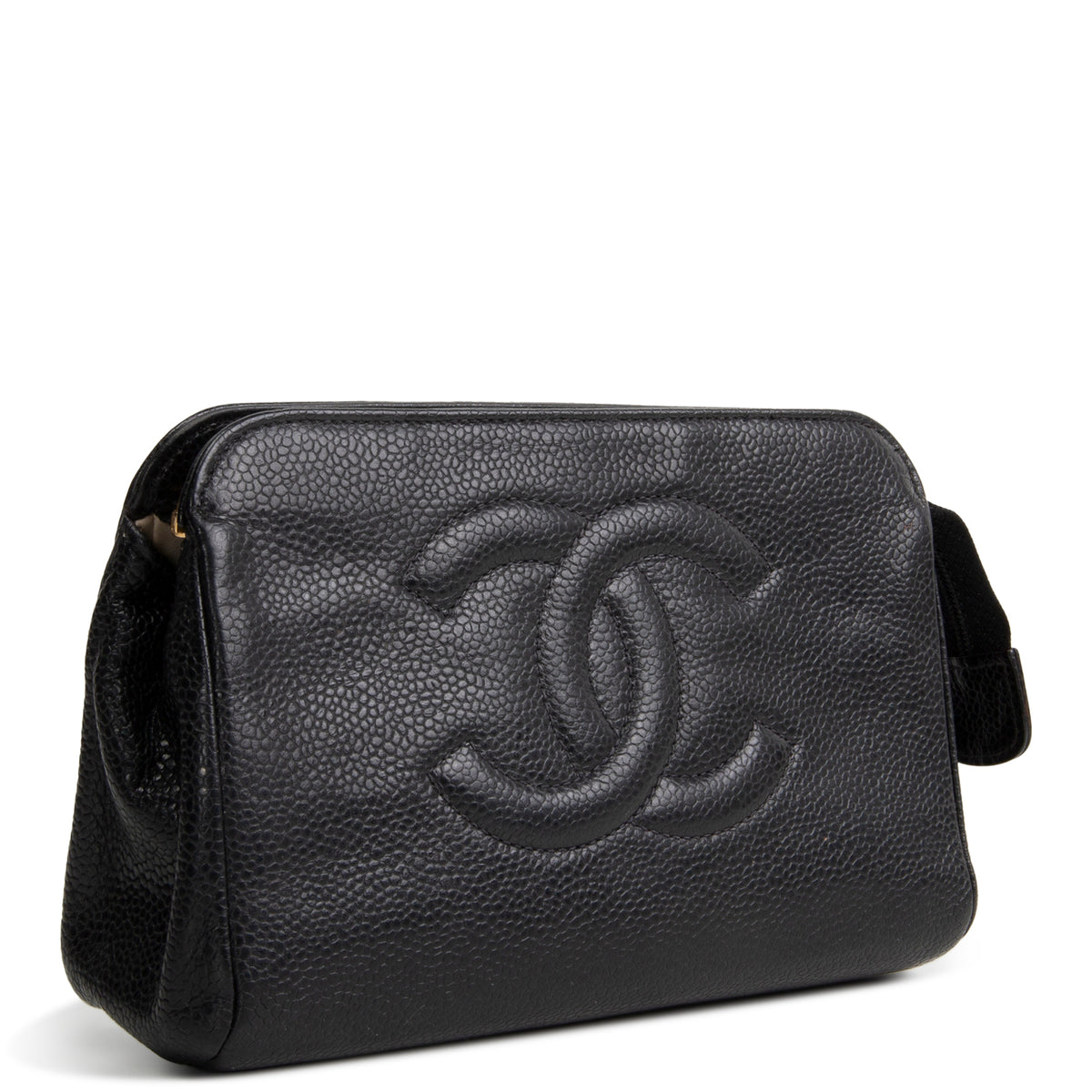 CHANEL Vintage Caviar Timeless CC Cosmetic Pouch