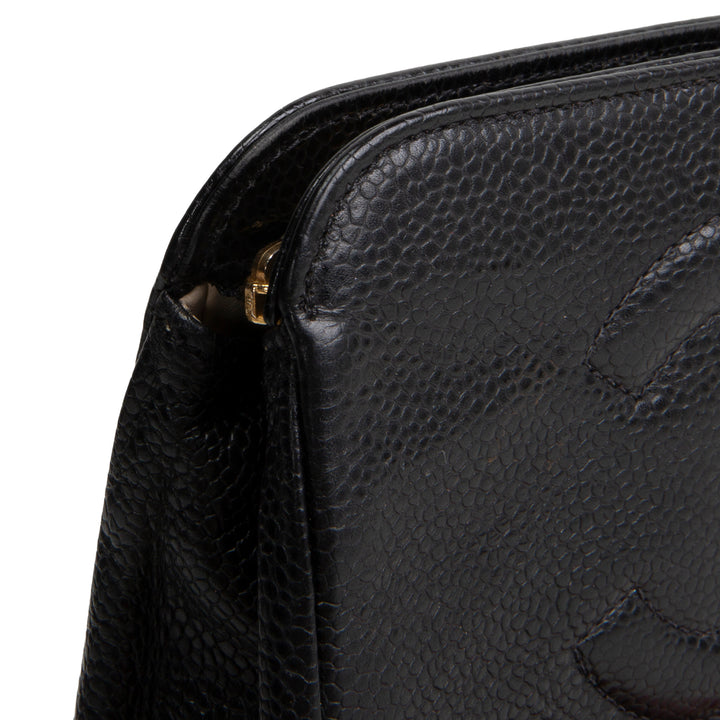 CHANEL Vintage Caviar Timeless CC Cosmetic Pouch