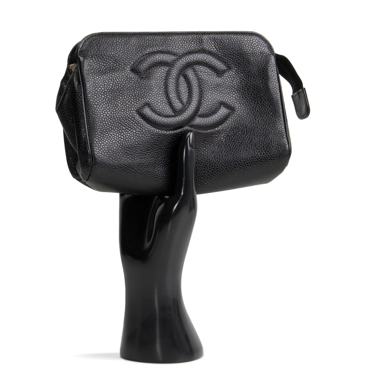 CHANEL Vintage Caviar Timeless CC Cosmetic Pouch