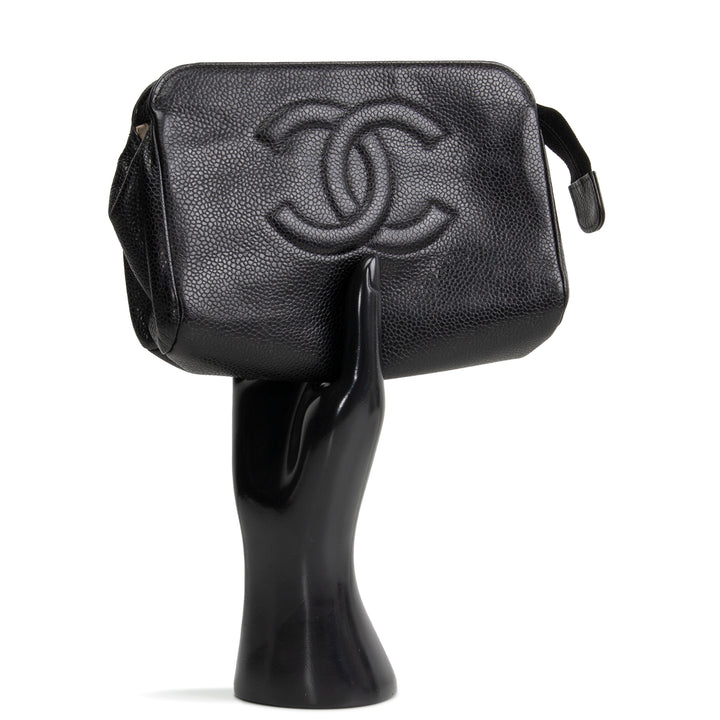 CHANEL Vintage Caviar Timeless CC Cosmetic Pouch