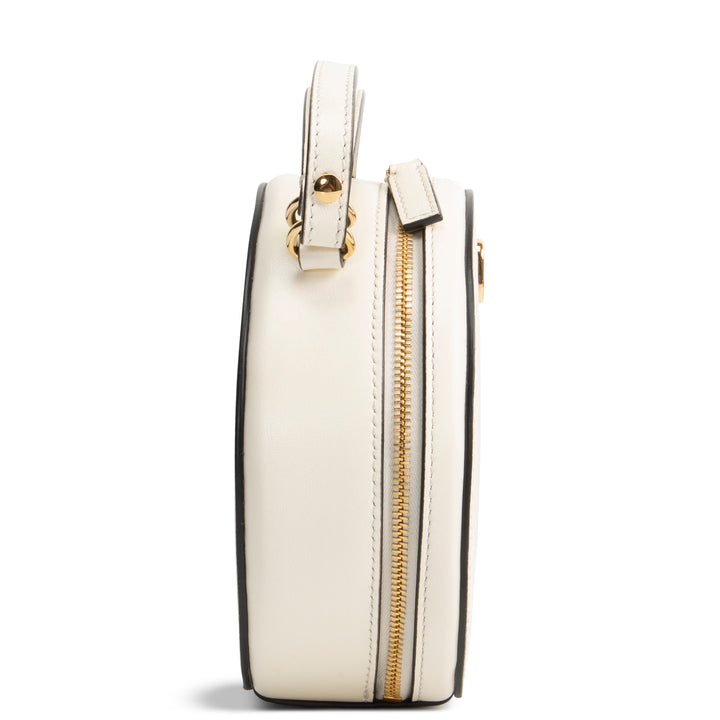 VALENTINO V Logo Signature Circle Bag - Cream