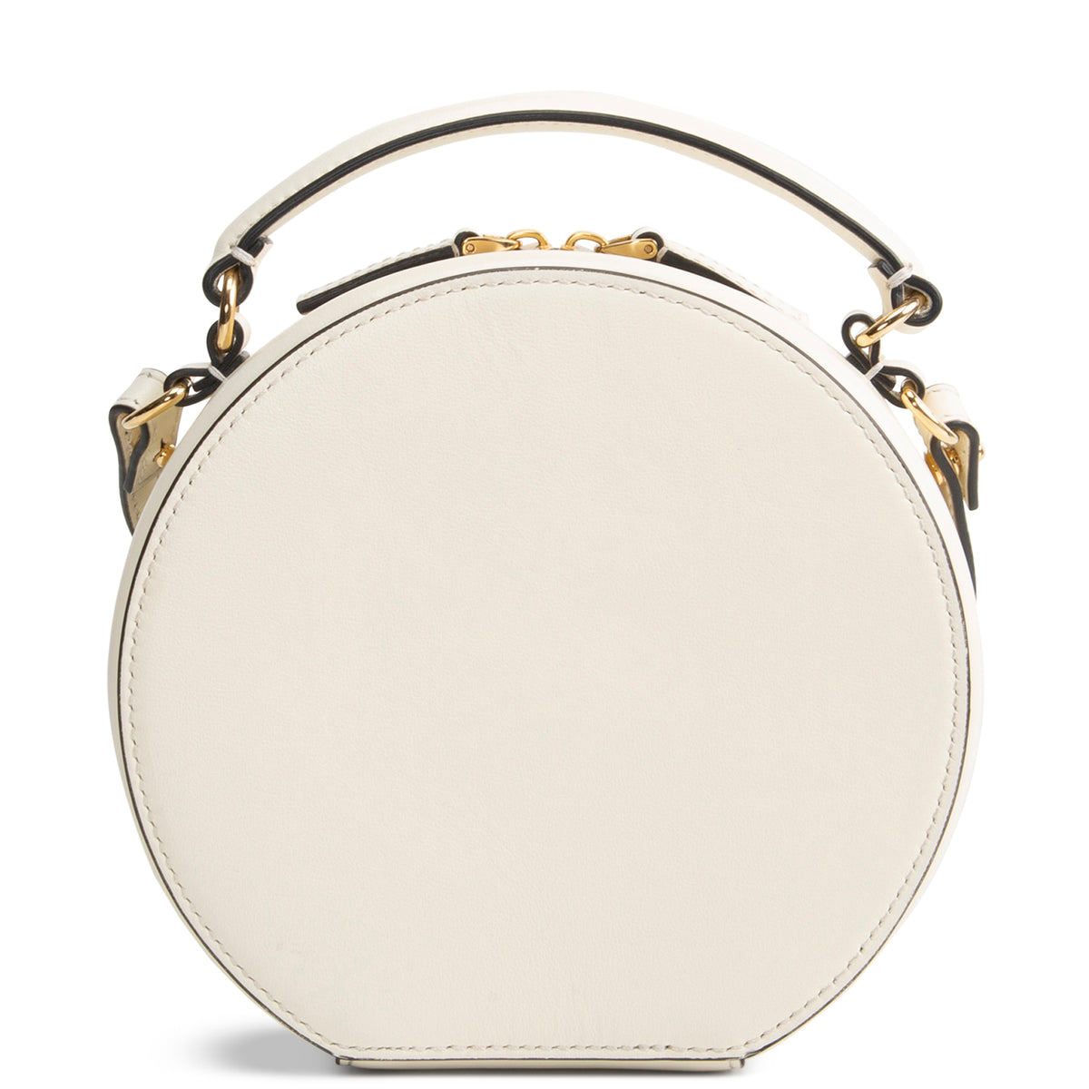 VALENTINO V Logo Signature Circle Bag - Cream