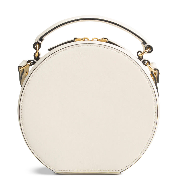 VALENTINO V Logo Signature Circle Bag - Cream