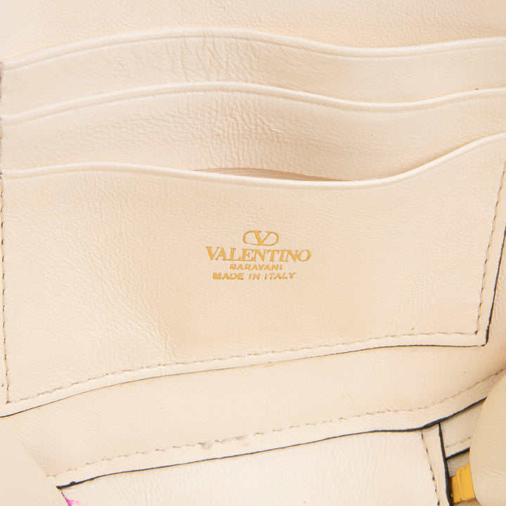 VALENTINO V Logo Signature Circle Bag - Cream