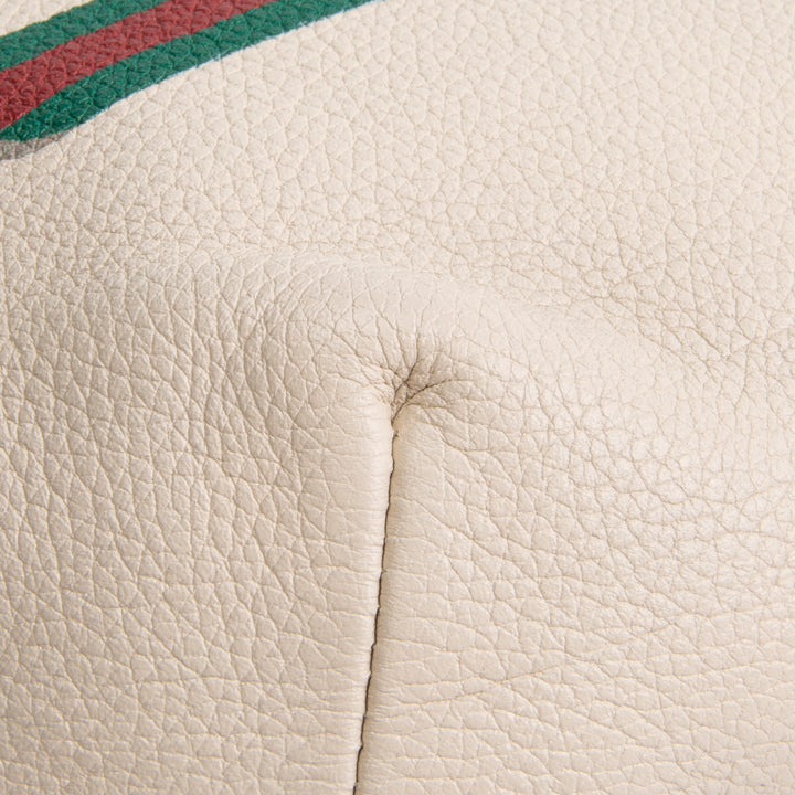 GUCCI Logo Grained Leather Belt Bag