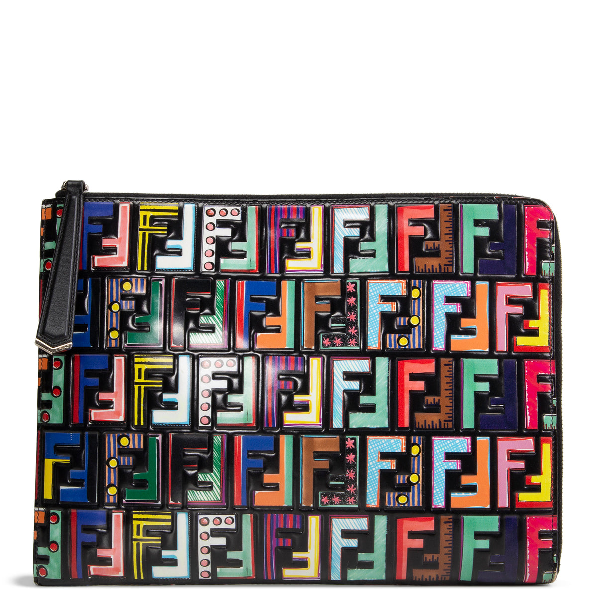 FENDI Zucca Fun Fair Flat Pouch/Clutch - Multicolore