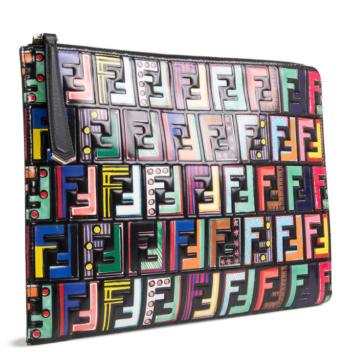 FENDI Zucca Fun Fair Flat Pouch/Clutch - Multicolore