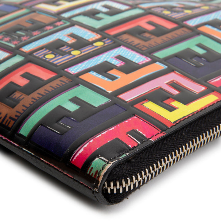FENDI Zucca Fun Fair Flat Pouch/Clutch - Multicolore