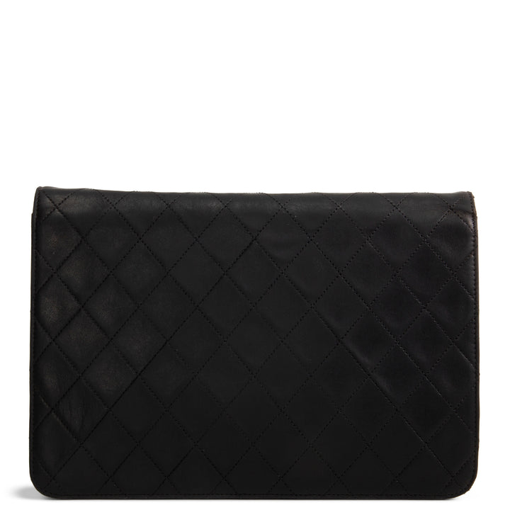 CHANEL Vintage Push Lock Single Flap