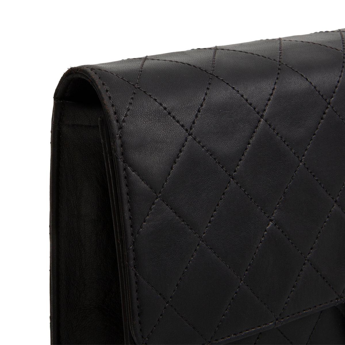 CHANEL Vintage Push Lock Single Flap