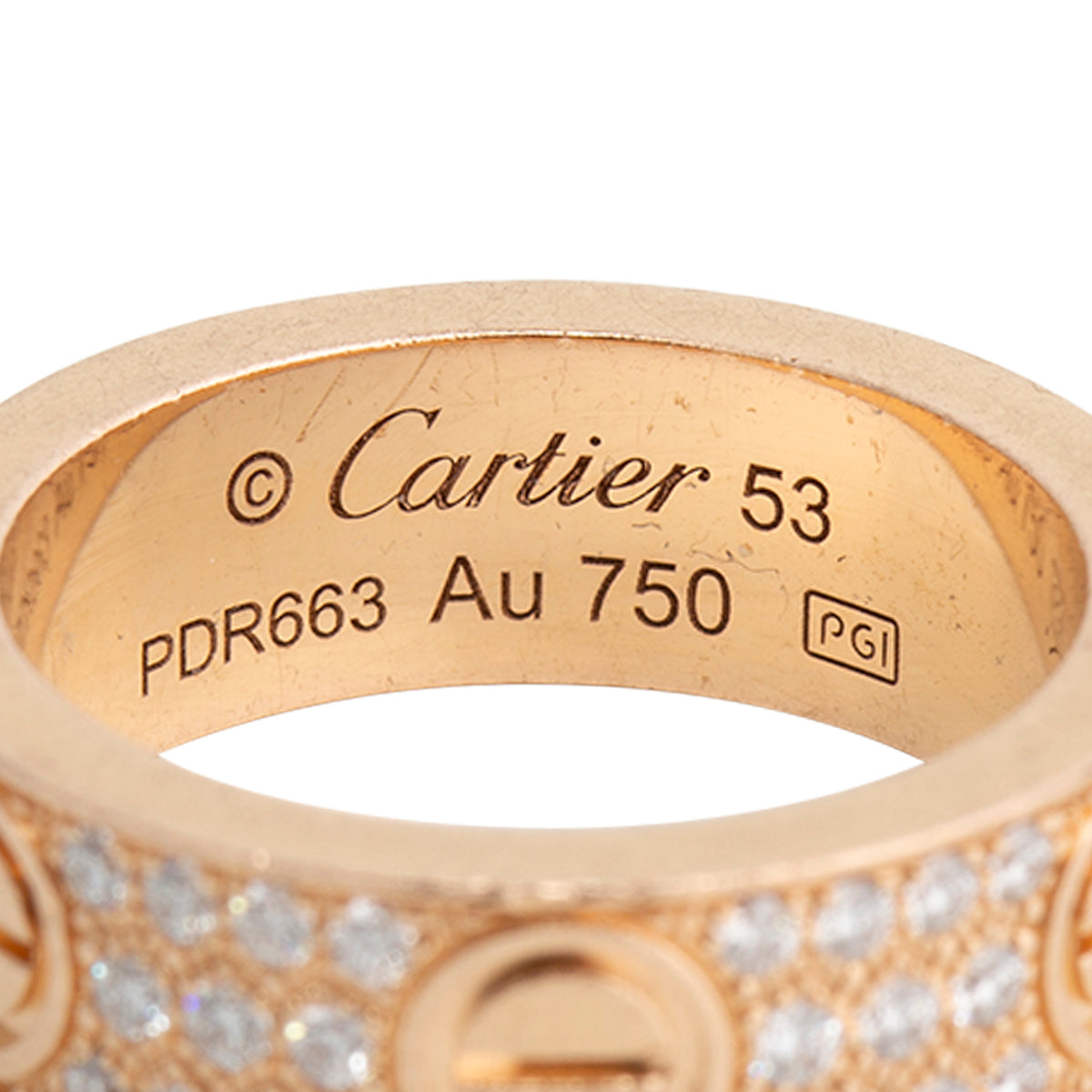 CARTIER Classic Pavé Diamond Ring