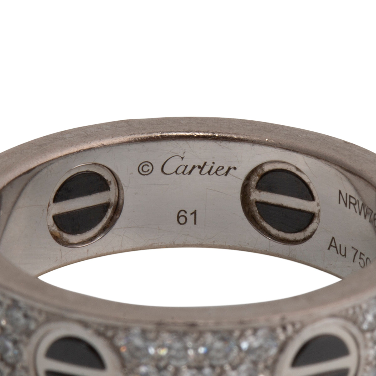 CARTIER Classic Pavé Diamond Ceramic Ring