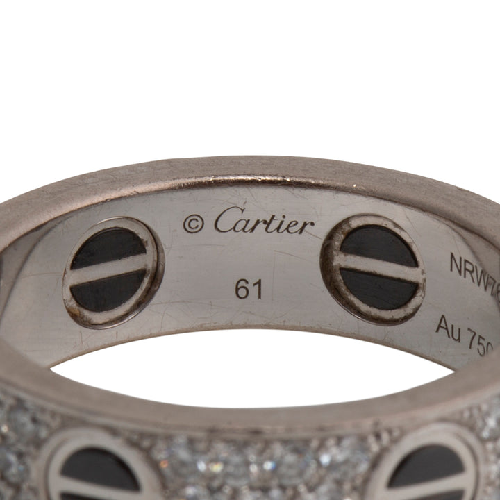 CARTIER Classic Pavé Diamond Ceramic Ring