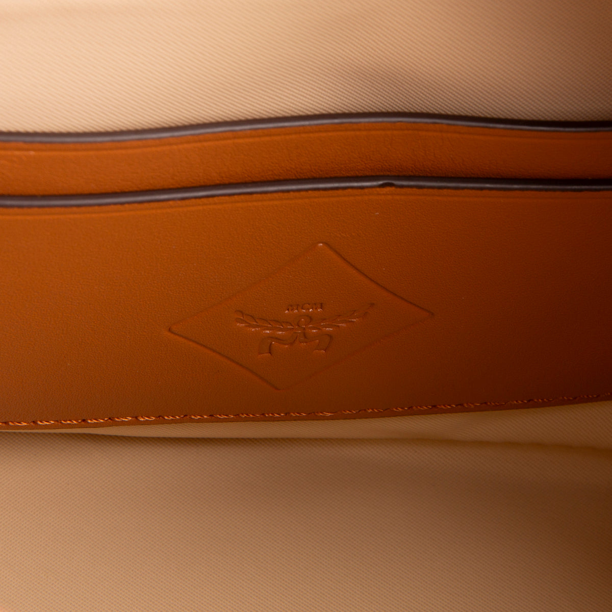 MCM Nylon X-Mini Aren Shopper Tote - Cognac