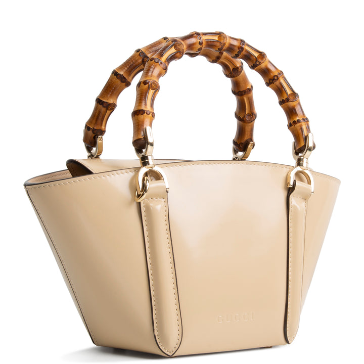 GUCCI Spice Lux Bamboo Basket Bag - Neutral