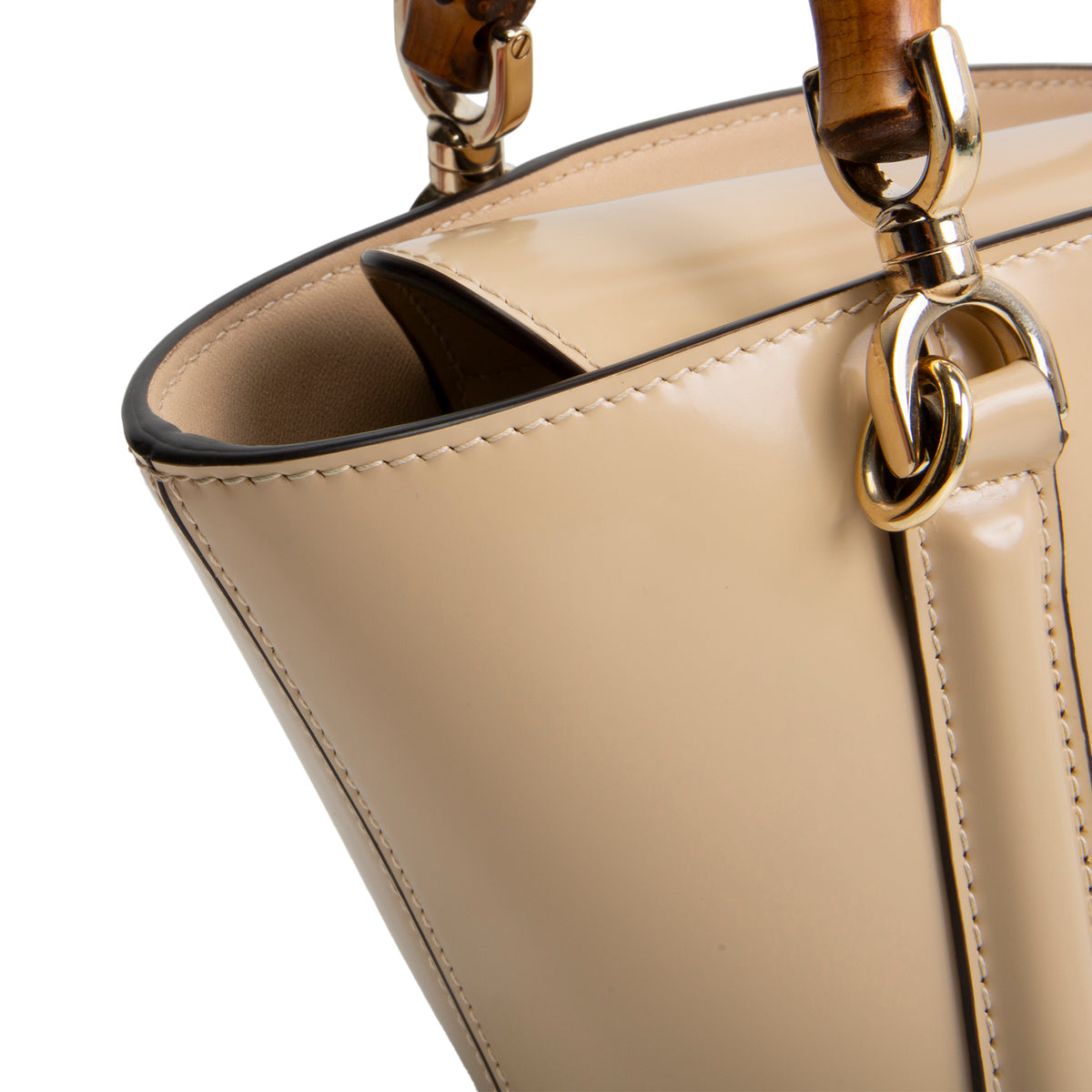 GUCCI Spice Lux Bamboo Basket Bag - Neutral