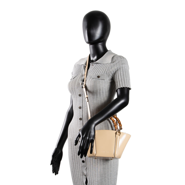 GUCCI Spice Lux Bamboo Basket Bag - Neutral