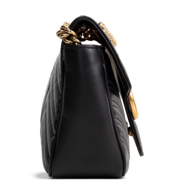GUCCI GG Marmont Flap Bag Small - Black OUTLET FINAL SALE
