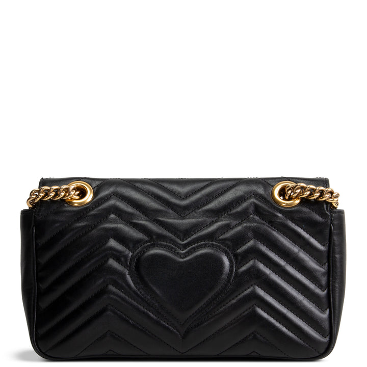 GUCCI GG Marmont Flap Bag Small - Black OUTLET FINAL SALE