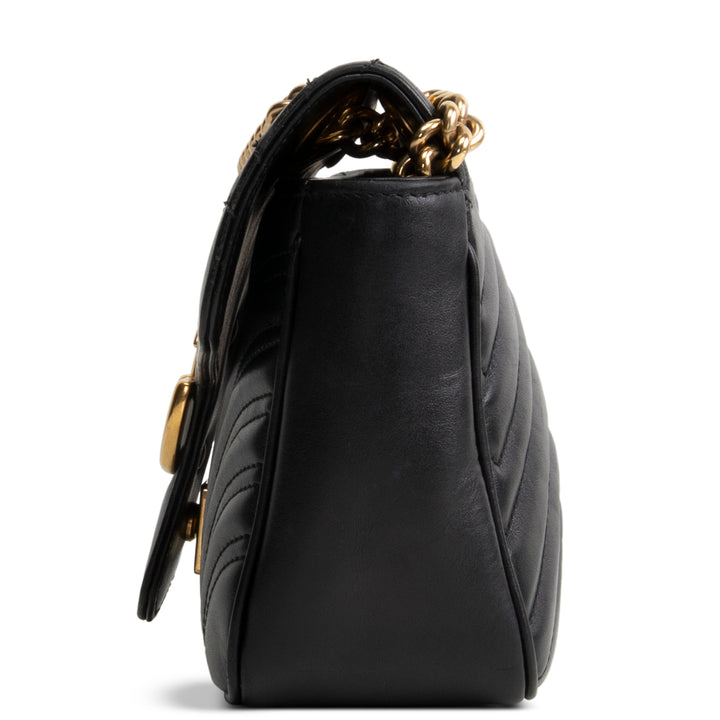 GUCCI GG Marmont Flap Bag Small - Black OUTLET FINAL SALE