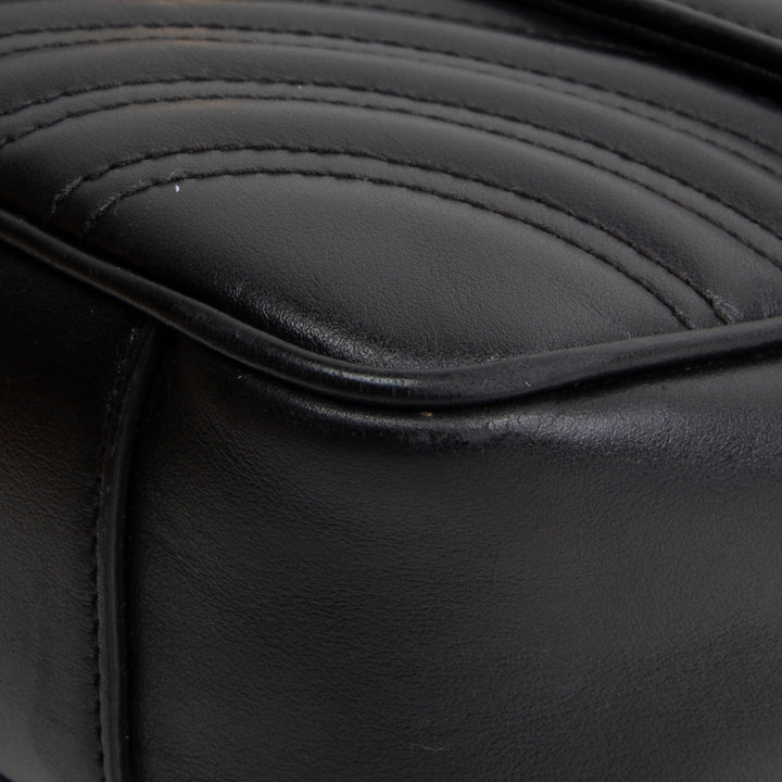 GUCCI GG Marmont Flap Bag Small - Black OUTLET FINAL SALE