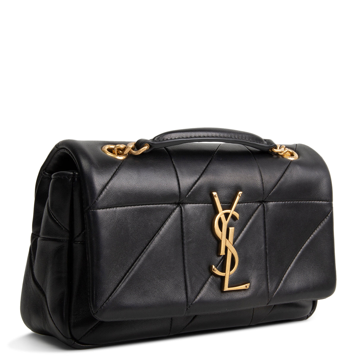 SAINT LAURENT Mini Jamie 4.3 Patchwork Shoulder Bag - Black